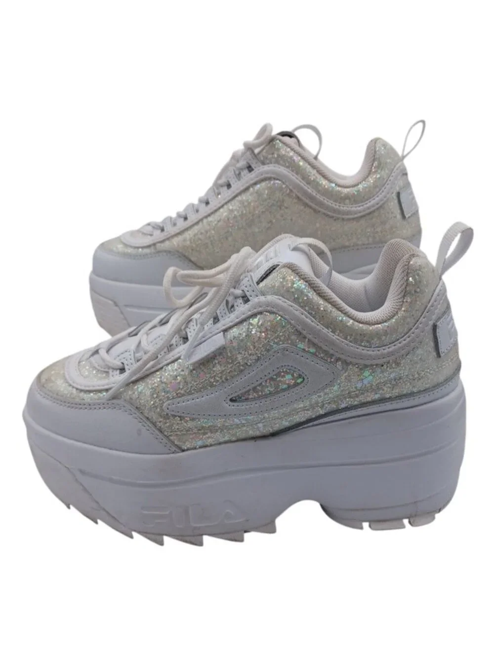Fila Disruptor 2 Special Glitter Platform Sneakers Size 7 RARE